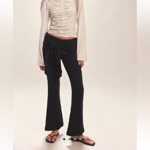 Free People Esme Black Flared Pant M EUC